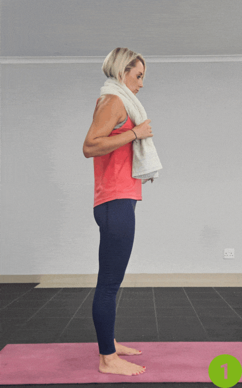 Towel Neck Stretch
