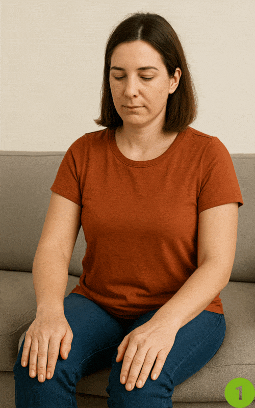 Seated Finger Extension- muscular dystrophy stretches