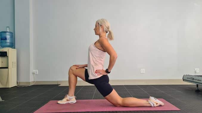 Hip Flexor Stretch- muscular dystrophy stretches