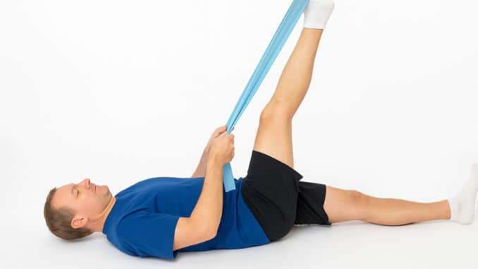 Supine Calf Stretch