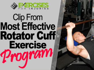 Clip From Most Effective Rotator Cuff Exercise Program