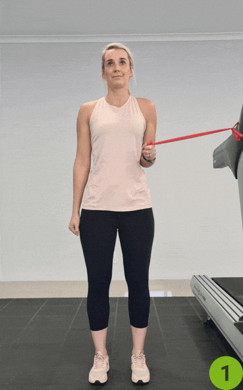 Internal Rotation with Resistance Band-  shoulder impingement exercises