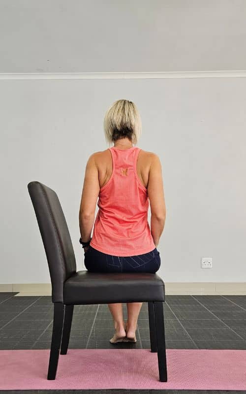 Shoulder Blade Squeeze- shoulder impingement exercises