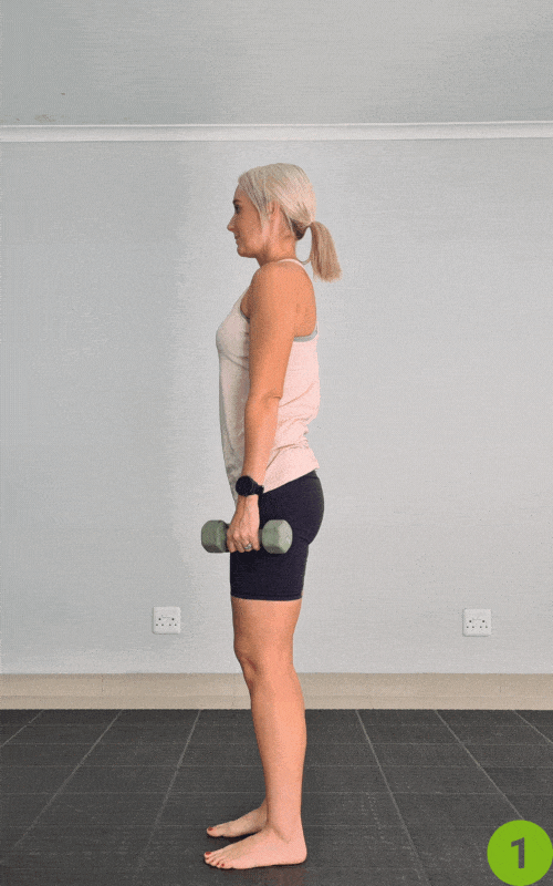 Shoulder Flexion with Light Weight
