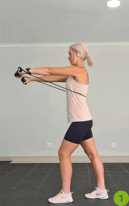 Scapular Retraction Exercise with Resistance Band