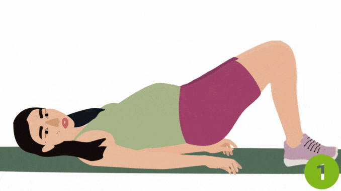Glute Bridge March - Overtraining Abs
