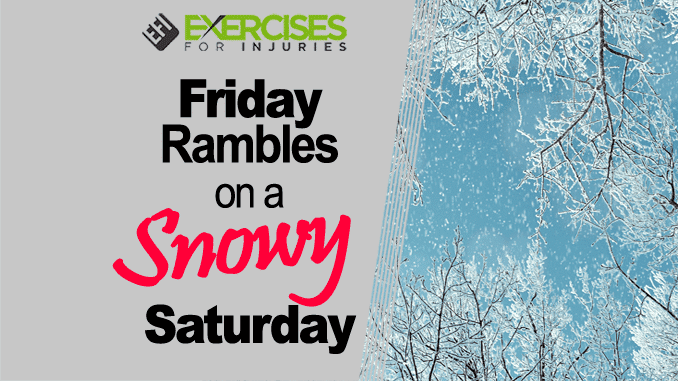 Friday Rambles on a Snowy Saturday
