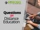 Questions on Distance Education