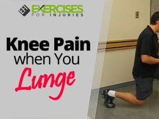 Knee Pain when You Lunge