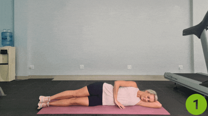 Side-Lying Leg Raises- iliotibial band stretch