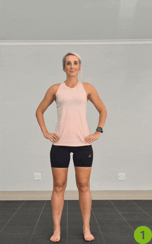 Air Squats- bodyweight exercises for injury recovery
