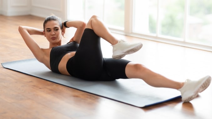 Safe Crunch Exercise