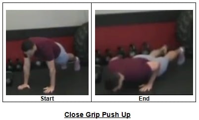 Close Grip Push Up