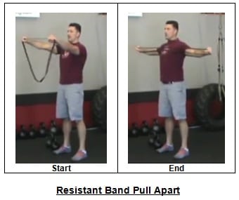 Resistant Band Pull Apart Rapid Kettlebell Workout