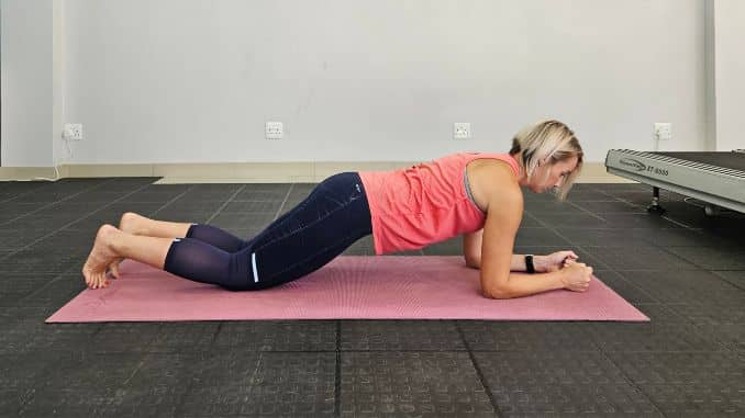 modified plank - 3 minute abs