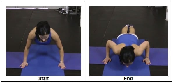 T1 RIGHT WAY to do a Bodyweight Push Up (Front View)