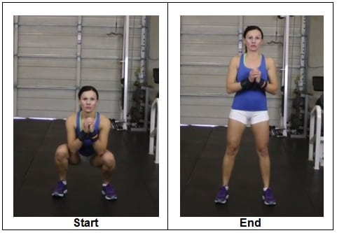 T2 RIGHT WAY to do a Bodyweight Squat (Front View)