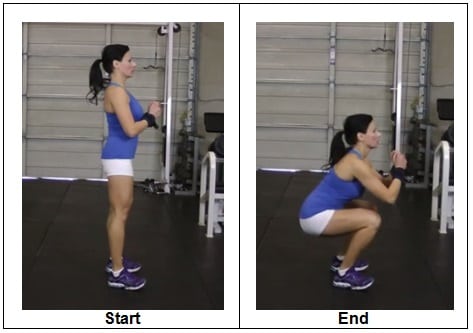T2 RIGHT WAY to do a Bodyweight Squat (Side View)