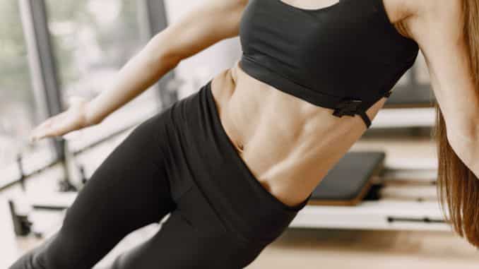 woman with abs