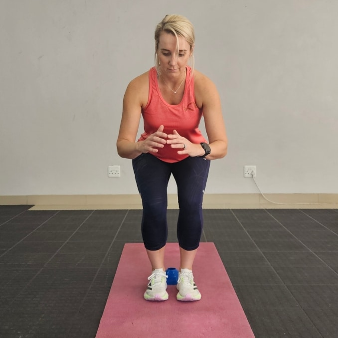 Front and Back Step Over Squats - Simple Home Balance Workout