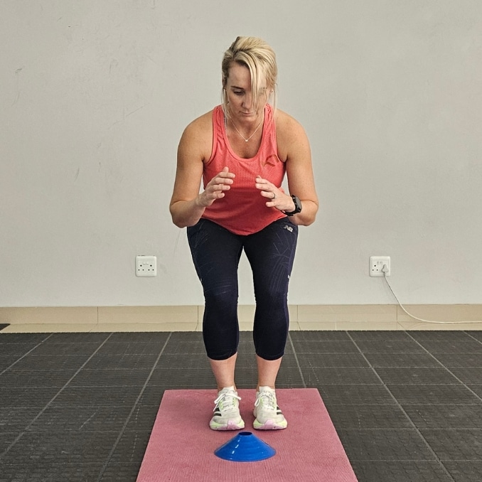 Front and Back Step Over Squats - Simple Home Balance Workout