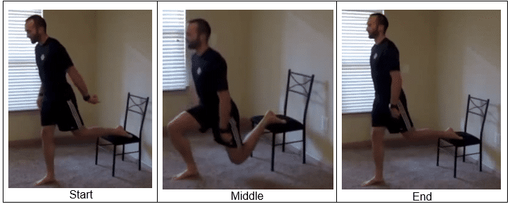 Bulgarian Squats – right side