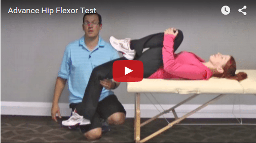 YT vid - Advanced Hip Flexor Test - Exercises For Injuries