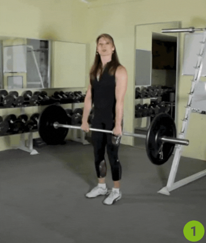High Pull- barbell complex workout