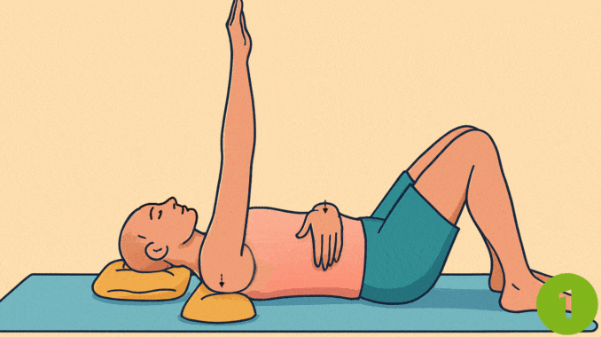 Supine Manual Pec Minor Stretch- pec minor stretch