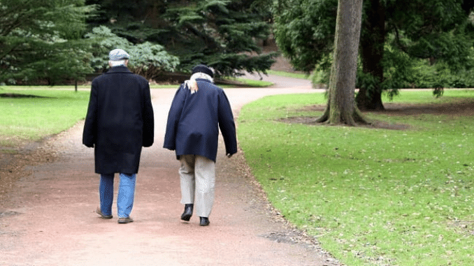 walking elderly