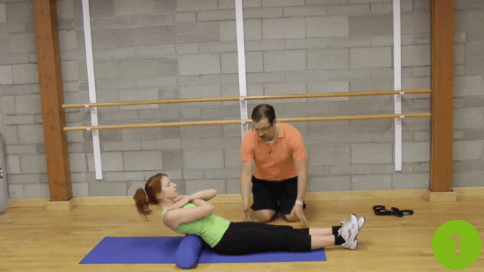 Foam Rolling the Thoracic Spine- floor slides exercise