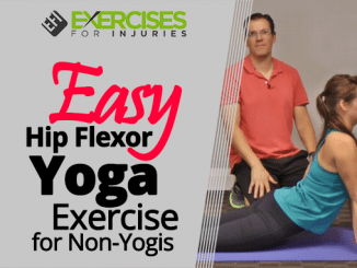 Easy Hip Flexor Yoga Exercise for Non-Yogis