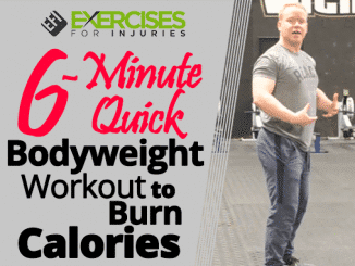 6-Minute Quick Bodyweight Workout to Burn Calories