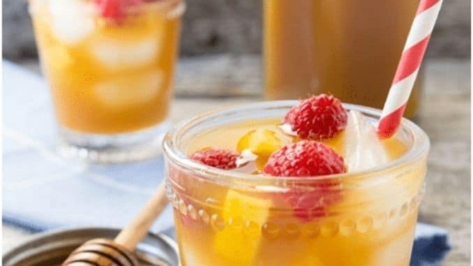 Raspberry-Mango-Iced-Tea