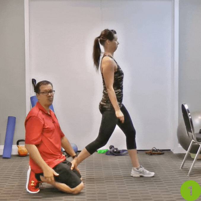 Standing Hip Flexor Stretch With Arms Overhead - How to Stretch Quad Without Bending Knee