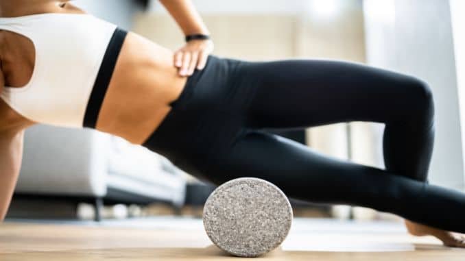 foam rolling - shredded abs