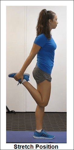 Standing Quads Stretch Fix Anterior Pelvic Tilt