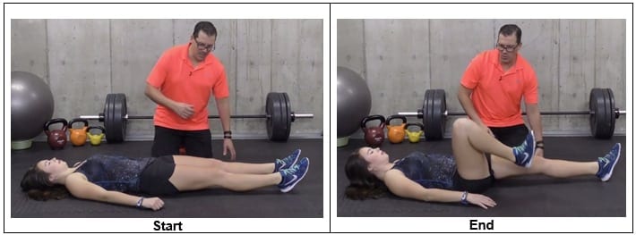 Groin Stretch on the Floor-knee strengthening exercises