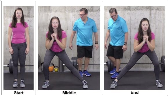 Side Lunge - most effective knee strengthening exercises