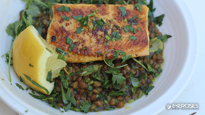 Indian-spiced Salmon and Dahl