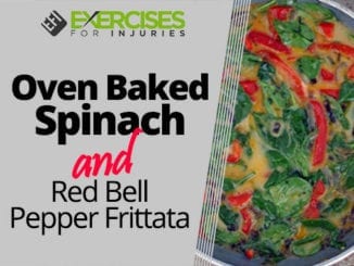 Oven Baked Spinach and Red Bell Pepper Frittata
