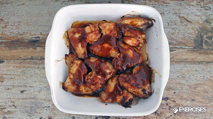 Healthy Super Bowl BBQ Chicken Wings