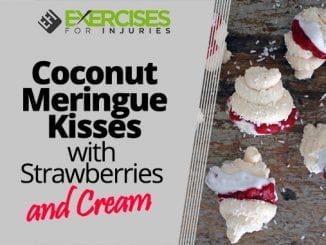 Coconut Meringue Kisses with Strawberries and Cream