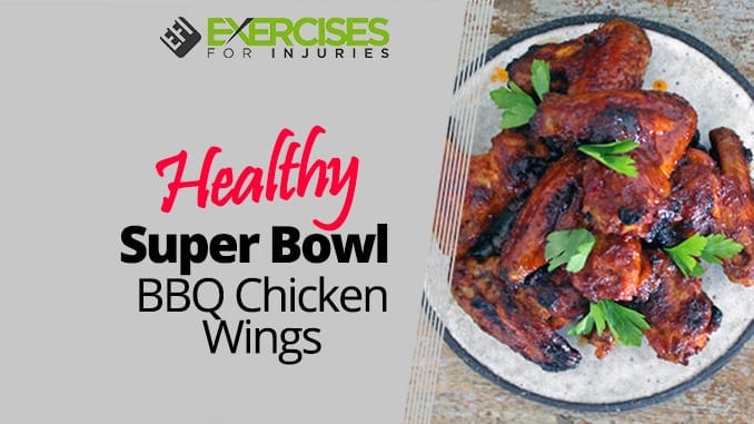 Healthy Super Bowl BBQ Chicken Wings