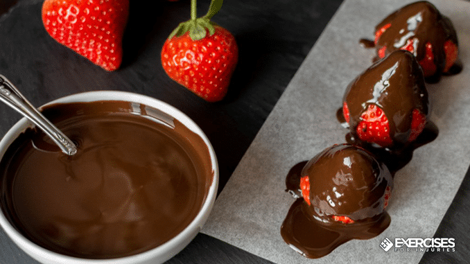 Healthy Chocolate Covered Strawberries