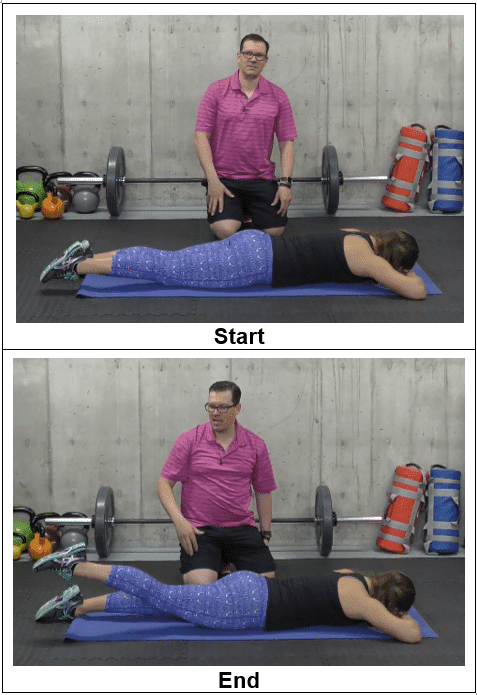 Prone Leg Back - Easy Psoas-Releasing Stretches