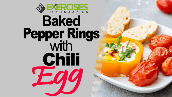 Baked Pepper Rings with Chili Eggs