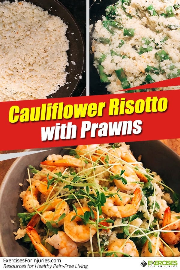 Cauliflower Risotto with Prawns
