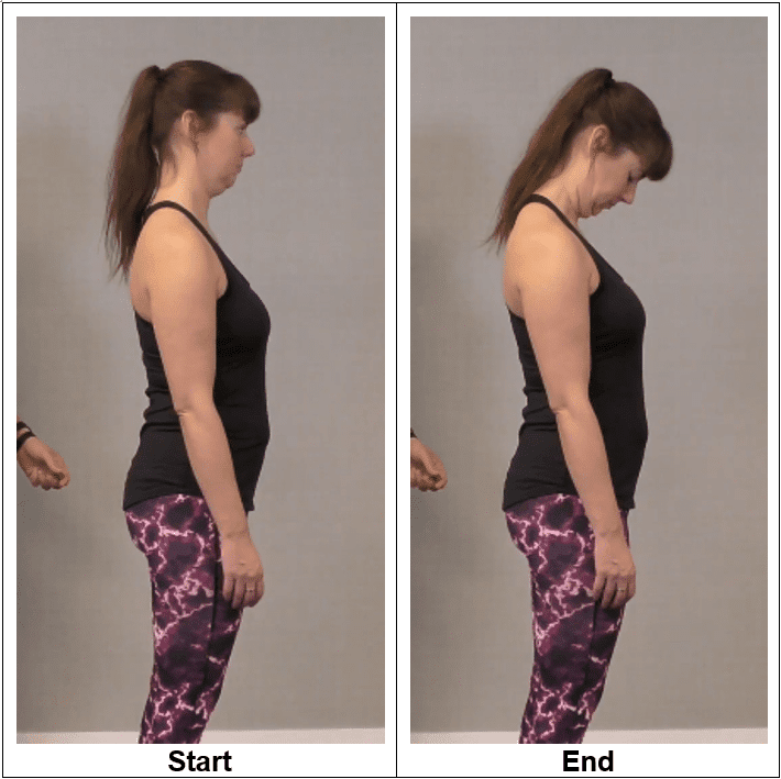 Forward Head Fold - Stretches to Relieve a Tight Sore Neck