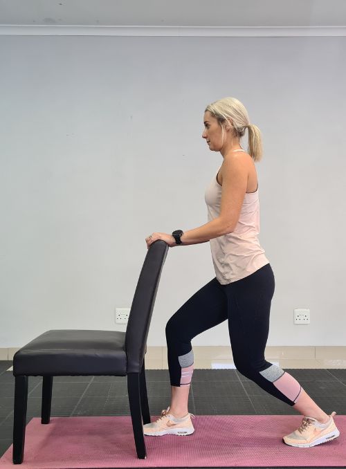 Soleus Stretch (Bent-Knee Calf Stretch)- stretches after walking
